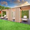 Home Tresor - Tenda Gazebo da Esterno Ombreggiante e Resistente per Giardino Patio Balcone Pergolato Protezione Solare e Privacy, 140x290 cm - Beige