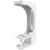 home Trends Supporto per tenda da parete e soffitto con materiale di fissaggio in acciaio/alluminio e bianco/antracite a scelta (2, doppio acciaio 40 mm bianco)