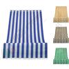 Tata Home Tenda da Sole a Righe per Balcone Veranda o Terrazzo con Anelli e Ganci Tessuto Resistente da Esterno Misura cm 200x295 Colore Blu