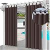 Ferocity Tenda per Esterni Impermeabile 220 x 155 cm Impermeabile per Patio Portico Anteriore pergola per Giardino Cortile Balcone (1 Pezzo) Marrone [129]