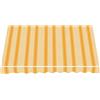 Megashopitalia Telo di Ricambio per Tenda da Sole a Caduta e Bracci in Poliestere da 180gr/mq PU Impermeabile (Giallo e Beige, L250xP200 CM)