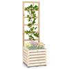 blumfeldt Modu Grow - UP Traliccio per Piante Rampicanti, Supporto per Piante Rampicanti, Legno di Abete Oliato Prodotto in Europa, Abete, 151x50x3 cm (AxLxP)
