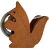 Generisch Rotolo di nastro adesivo per scrivania, simpatico animale, gatto - Taglierina da tavolo a forma di scoiattolo in legno, taglierina per nastro adesivo vintage in legno, contenitore per nastro adesivo
