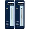 Waterman nero punta media penna a sfera refill 2-Pack