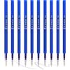 MengRan Ricariche per penna a scatto con inchiostro gel, punta fine da 0,5 mm, inchiostro ad asciugatura rapida, compatibili con Pilot G2 (ricariche originali per inchiostro gel, 10 pezzi, inchiostro