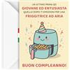 EchoPrints Biglietto Auguri Compleanno Divertente Donna Uomo - Friggitrice ad Aria | Bigliettino d'Auguri Divertente, Porta Soldi con Busta, Stampa di Alta Qualità, 100% Made in Italy
