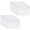 Windfromort Busta Plastica Trasparente A4 con Bottone, 20 Pezzi Cartella Elastico per Documenti A4 Impermeabile Cartellina da Disegno Tecnico Medie, Valigetta Plastica Scuola Carpetta Portadocumenti Ufficio