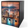 Shareprinting Set da 3 raccoglitori ad anelli - NEW YORK (H31 cm con 2 anelli)