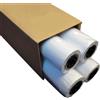 Generic Carta Plotter JETCOLOR, 80 Grammi, confezione 4 rotoli, carta CAD bianca altezza cm. 61, metri 50 di lunghezza imbustati singolarmente