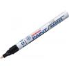 Generico Confezione da 12 pennarello marcatore indelebile SNOWMAN paint marker smalto punta FINE tonda NERO