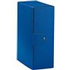 Aurora Store Scatola Progetti con Bottone Standard Dorso 4 cm Blu osso- Confezione da 5 pezzi, in cartone rivestito PVC mis. 25x35cm chiusura 3 lembi (Dorso 6)