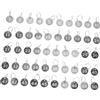 OSALADI Etichette Portachiavi Numerate Da 50 Pezzi 1-50 Etichette Portachiavi In Acciaio Inossidabile Con Numero Rotondo In Metallo Con Anello Diviso - Per Identificatori Di Armadietti