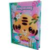 PRESTIGE & DELUXE Agenda compatibile con diario Bangoberry tigre 2025-2026 datato F.to Standard 20x15 cm + portachiave pailettes e penna multicolore