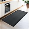 CosìCasa HomeLife il Tappeto Cucina Antiscivolo Lavabile in Gomma PVC: Tappeto per Cucina Antifatica, ideale come passatoia cucina antiscivolo lavabile | Tappeto Morbido e comodo - 44X75, Nero