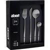 Abert Set 24 Pezzi Servizio di Posate da Tavola Porto Inox Scatola Elegant Abert