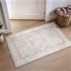 BEIMO Tappeto Salotto Vintage, Tappeto Camera Da Letto, Tappeti Ingresso Interno, Tappeto Antiscivolo Lavabile, Tappeti Salotto Pelo Corto per Cucina, Bagno, Ufficio, Rosato, 60x90cm