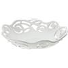 Hervit Centrotavola Portafrutta Jolie in Porcellana Bianca Traforata - Scatola Regalo - Centro Tavola Porta Frutta Design - Portafrutta Elegante Fruttiera in Porcellana - 2 Dimensioni - 38x11cm