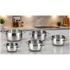 MRcasalinghi CASSERUOLA FONDA 1950 MEPRA ACCIAIO INOX 18/10 TRIPLO FONDO INDUZIONE (Casseruola cm. 20)
