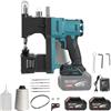 Eznaobo Macchina da cucire a batteria per batterie Makita 18V, macchina da cucire portatile con 2× batterie da 3000 mAh, lunghezza punto: 7-10 mm, spessore cucitura: 0,2-11 mm per sacco in tessuto, sacco di