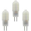 DLEDMOP G4 LED Lampadina 5 Pezzi 3W G4 Lampada AC/DC 12V Lampadina 3W Equivalenti A 25W Lampada Alogena Bianco Caldo 3000,White Shell,Cool White-5PCS