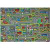 JynxtoyZeal Tappeti Stradali della Città Tappeto Pista Macchinine Morbido Antiscivolo Tappeto Auto Strada Tappeti Gioco, per Cameretta, Stanza Giochi e Asilo(Verde, 60x90cm)