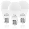 ORALUCE Lampadine LED E27 Luce Calda 3000K, Lampadina E27 12W Equivalenti a 100W, 1200 Lumen, A60 Stile Lampada LED E27, Risparmio Energetico, Non Dimmerabile, 3 Pezzi