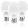 ORALUCE Lampadine LED E27 Luce Fredda 6500K, Lampadina E27 9W Equivalenti a 60W, 900 Lumen, A60 Stile Lampada LED E27, Risparmio Energetico, Non Dimmerabile, 3 Pezzi