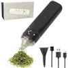 Hzuisst Grinder Elettrico per Erbe - Mini Grinder Ricaricabile via USB con Spazzola di Pulizia e Mezzo Imbuto, Ø 37mm