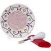 EVANILIFE Grattugia per aglio in ceramica, fatta a mano, 4 spremiaglio naturale, tritacarne decorativo, lavabile in lavastoviglie, zenzero, aglio, formaggio, grattugia manuale (bianco vaniglia)
