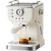 Pneterg Macchine Da Caffè Semi-Automatiche, 20bar, Capacità Di Riservazione Acqua 1.5L, Schiumatore Di Latte, Regolatore Di Temperatura Intelligente NTC, 1050W, Per Caffè Macinato, Espresso,