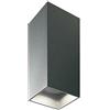 Sovil Applique da Esterno a LED 2x6W Quadrata Sovil Tower Grigio
