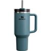 Stanley Quencher H2.0 - Bicchiere con manico e cannuccia, coperchio Flowstate a 3 posizioni, compatibile con i viaggi, tazza isolata in acciaio inox, senza BPA, abete blu
