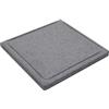 Fonderia Bongiovanni | Piastra in Pietra Lavica | Pietra per Cucinare | 30x30 cm | pietra per barbecue | per carne | bistecchiera in pietra lavica | Bistecchiera Barbecue | Quadrata