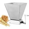 DaiJiubu Macinino manuale per grano per orzo, macina per malto regolabile, in acciaio inox, senza base in alluminio e senza valvola di controllo)