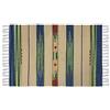 HOME ZEN HOUSEHOLD LINEN Tappeto bagno cucina camera da letto cotone art.kilim con frange lavabile in lavatrice fantasia etnico colorato (50x110 cm, Disegno 6- Occhi)