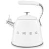 Smeg, Bollitore per Piano Cottura WKF01WH, in Acciaio Inox, Capacità 2,3L, Coperchio Removibile e Beccuccio Dosatore, Anche per Induzione, Bianco