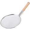 Oreilet Cucchiaio Schiumarola, Cucchiaio Scolapasta a Ragno a Maglia Fine con Manico in Legno, Cucchiaio Filtro per Alimenti in Acciaio Inossidabile per, Cottura, Scolare (30 cm)