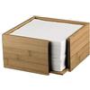 SWEET HOME Portatovaglioli Cubo in legno Naturale cod.TA01560XX cm 14x14x10h by Varotto & Co.