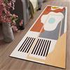 XUEDNGM Tappeto Runner Tappeto Corridoio 45 x 110 cm Facile da Pulire,Superficie Morbida,Pelo Corto, Astratto Tappeto Cucina Moderno Antiscivolo Tappeto a Pelo Sottile, E
