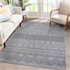 NETLINE HOME Tappeto lavabile in lavatrice, per cucina, camera da letto, sala da pranzo e soggiorno, 100% cotone, a pelo corto, antiscivolo (grigio 2, 80 x 150 cm)