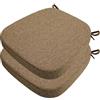 DOGACA Set 4/2 Cuscini Sedia da Cucina/Cuscini di Seduta, 40x38 43x40 43x42cm (3/5/8CM Spessore) Confortevole Cuscini Coprisedia da Cucina,con Lacci Imbottito,Lavabili(14,2pcs:40x38x5cm)