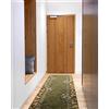 rugsx Passatoia BCF TRIO per cucina, corridoio, soggiorno, robusto, classico, verde 60x370 cm