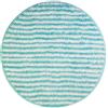 Olivo Tappeti OLIVO.shop Tappeto bagno rotondo, tappeto bagno antiscivolo lavabile, tappeto bagno assorbente, vari colori e misure (ROCK AZZURRO, 75 CM)