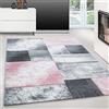 Teppium Tappeto per Soggiorno 120 x 170 cm Rosa- Design Moderno Rettangolare Tappeto a Pelo Corto per Cucina, Sala da Pranzo e Camera da Letto, Extra Morbido e Facile da Pulire