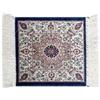 SaRani Tappeto Classico Orientale Frange Oro Arredamento Blu Bordeaux Verde (35x35 cm, Blu)