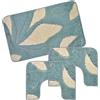 Prati di Casa Tappeto da Bagno Parure Camelia 3pz Made in Italy Polipropilene Antiscivolo 50x80 cm