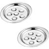 Theaque 2 Pz 6 Fori In Acciaio Inox Pratico Piatto Lumaca Escargot Piatto Alimento per Hotel Ristorante