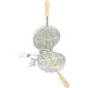 CBE elettrodomestici n. 8095100 Biscottiera elettrica Presentosa Tonda Sottile, 600 W, Alluminio per Uso Alimentare, Cromato