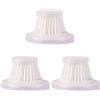 XYFGSBHQ Filtri da 1/3/5 pezzi for aspirapolvere portatile for auto, compatibili con aspirapolvere portatili, senza fili, microfiltro, pezzi di ricambio for utensili for la pulizia domestica(3pcs)