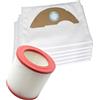 MisterVac | compatibile con sacchetti per aspirapolvere sacchetti di ricambio 5 pezzi + filtri Starmix APL-1422 eCRAFT